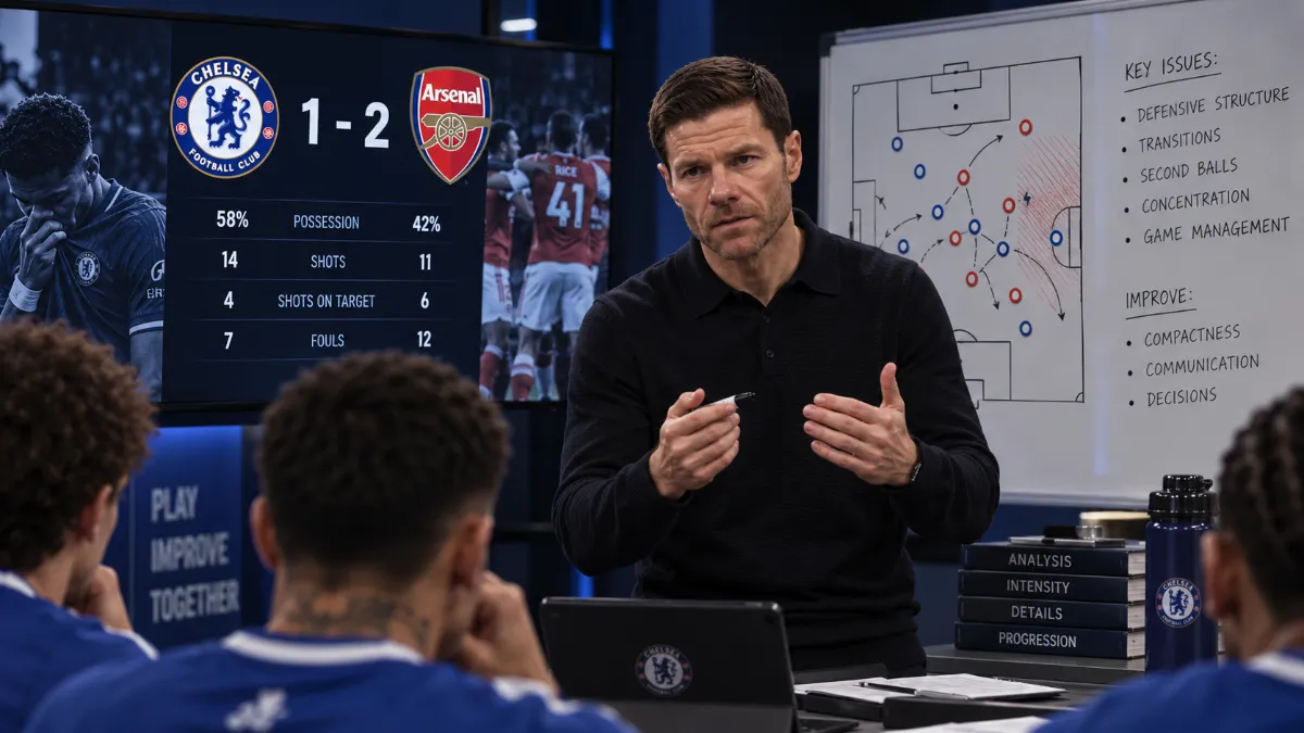 Habi Alonso reflects on Chelsea's defeat to Arsenal