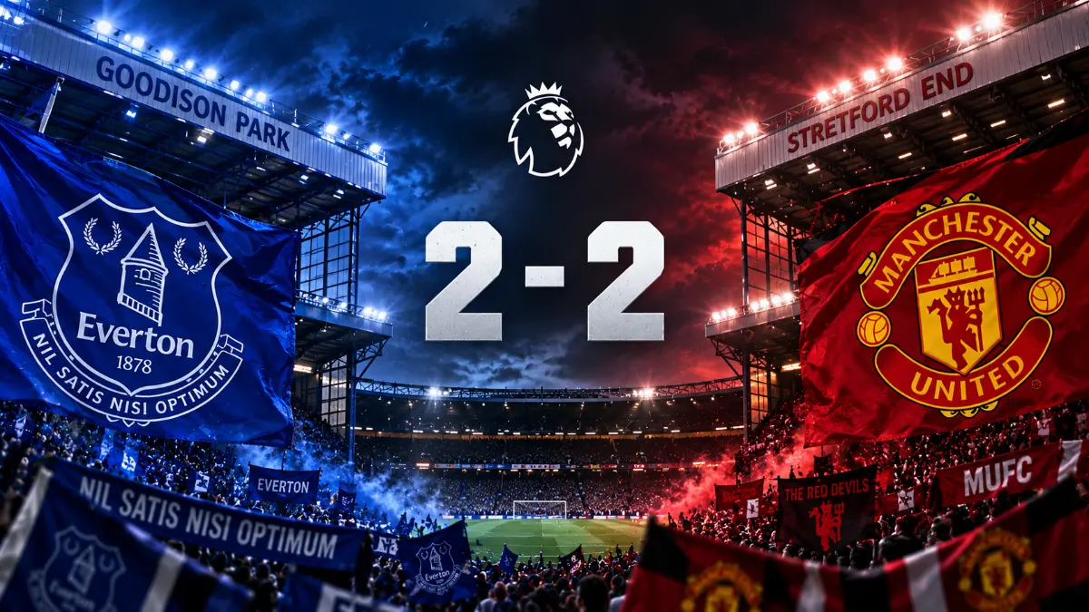 Everton snatch late draw against Manchester United