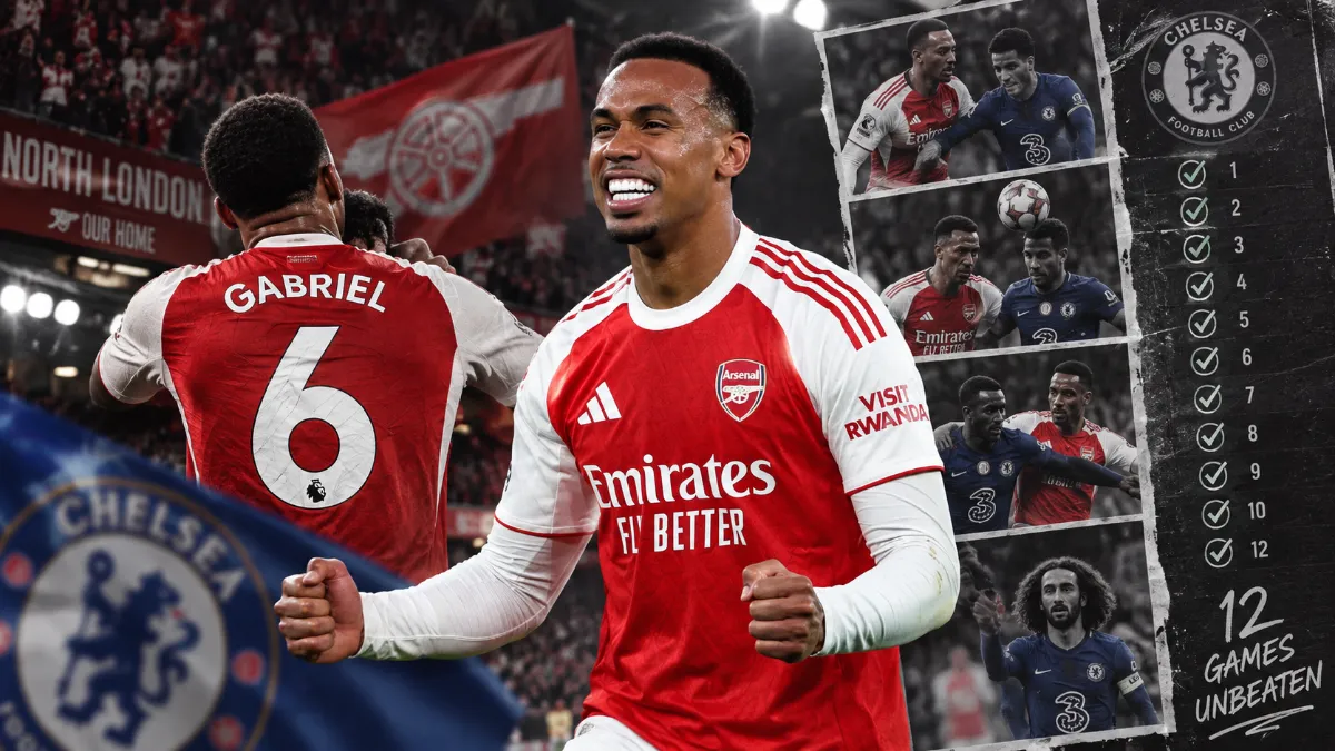 Gabriel sets Arsenal record against Chelsea