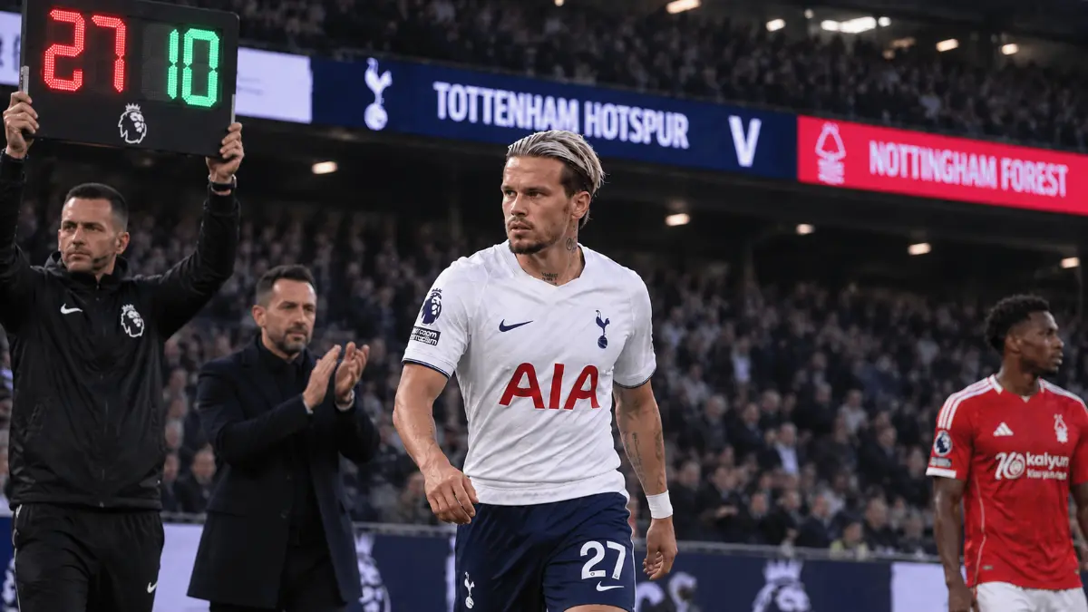 Mykhailo Mudryk makes comeback as he debuts for Tottenham