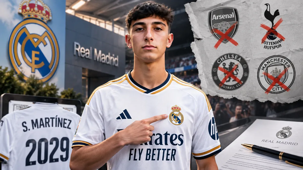 Real Madrid beat Arsenal and Tottenham for Sergio Martinez