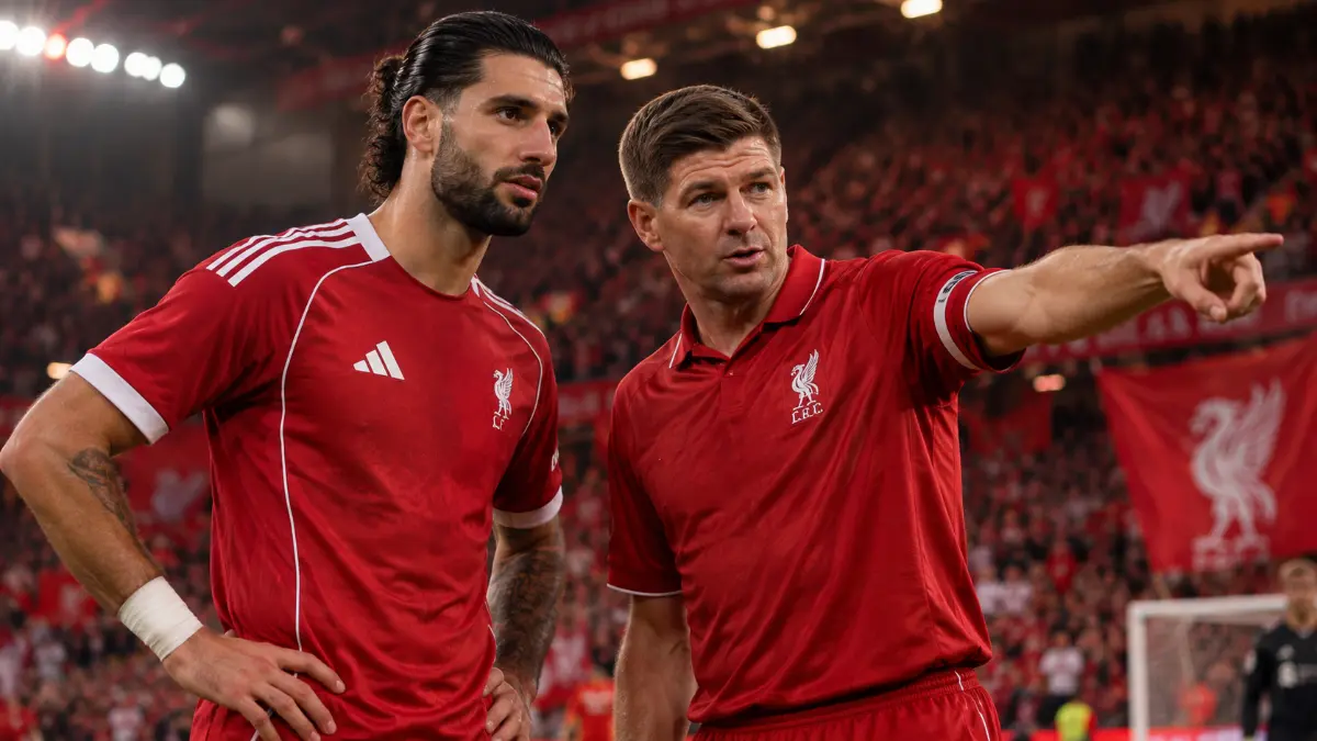 Dominik Szoboszlai jokes that Steven Gerrard could play with him at Liverpool — in right-back position