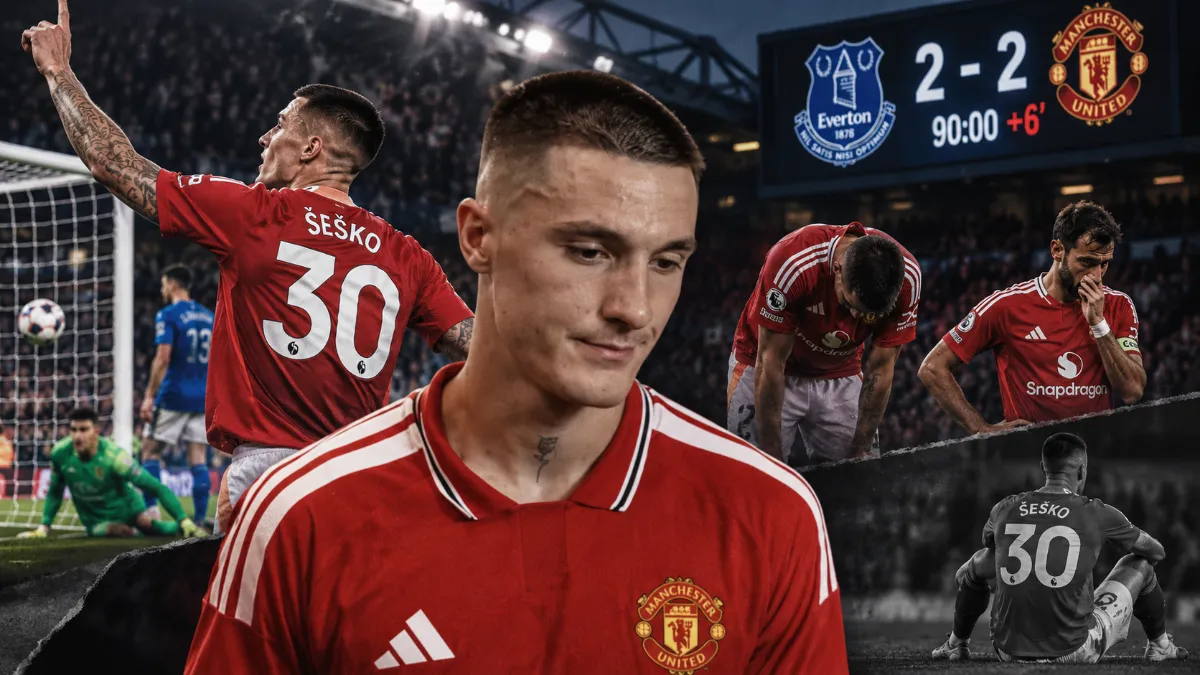 Benjamín Šeško reflects on Everton comeback against Manchester United