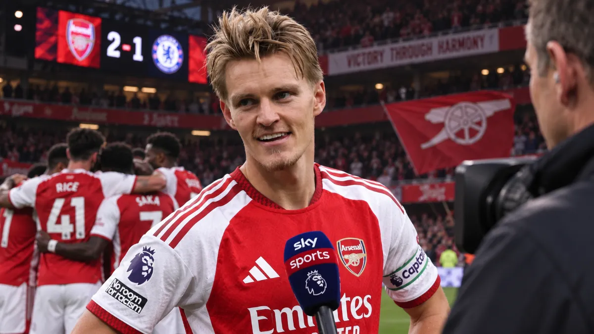 Martin Odegaard explains what helped Arsenal beat Chelsea