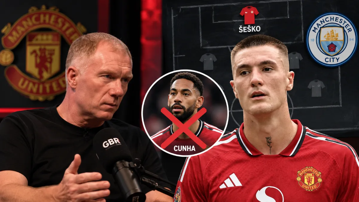 Paul Scholes calls for Benjamin Sesko to start against Manchester City