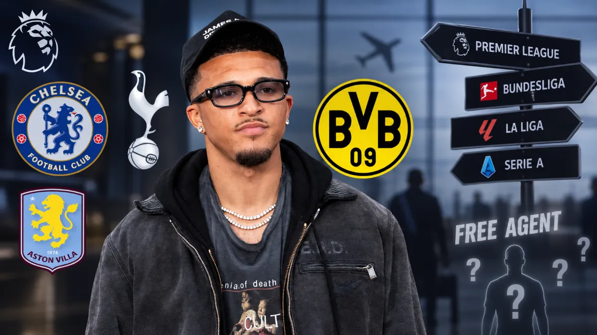 Jadon Sancho in talks with two Premier League clubs