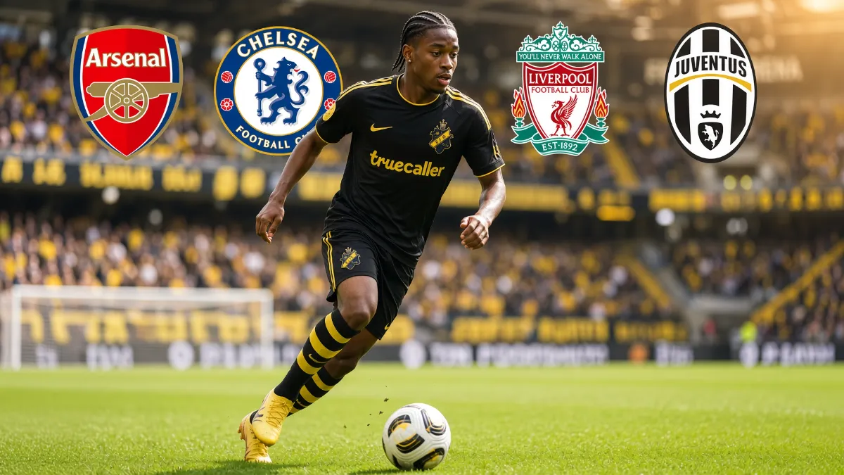 Arsenal, Chelsea and Liverpool are tracking 17-year-old AIK talent Kevin Filling