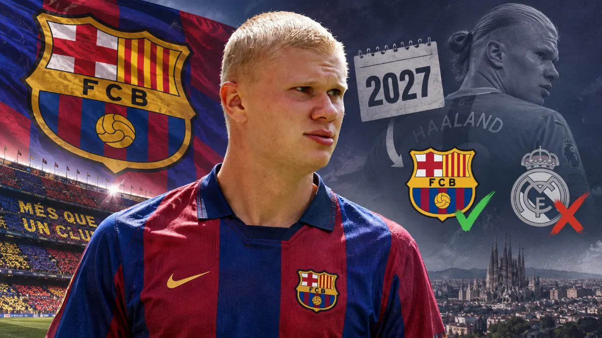 Erling Haaland wants to leave Manchester City for Barcelona, not Real Madrid