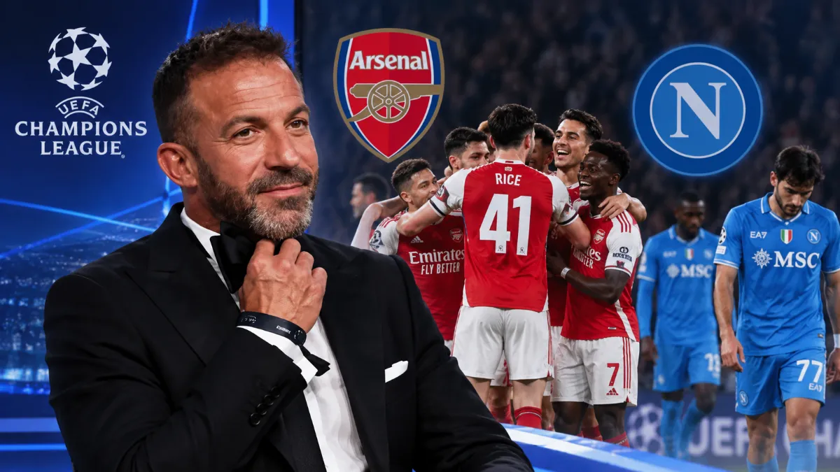 Alessandro Del Piero praises Arsenal's superiority over Napoli