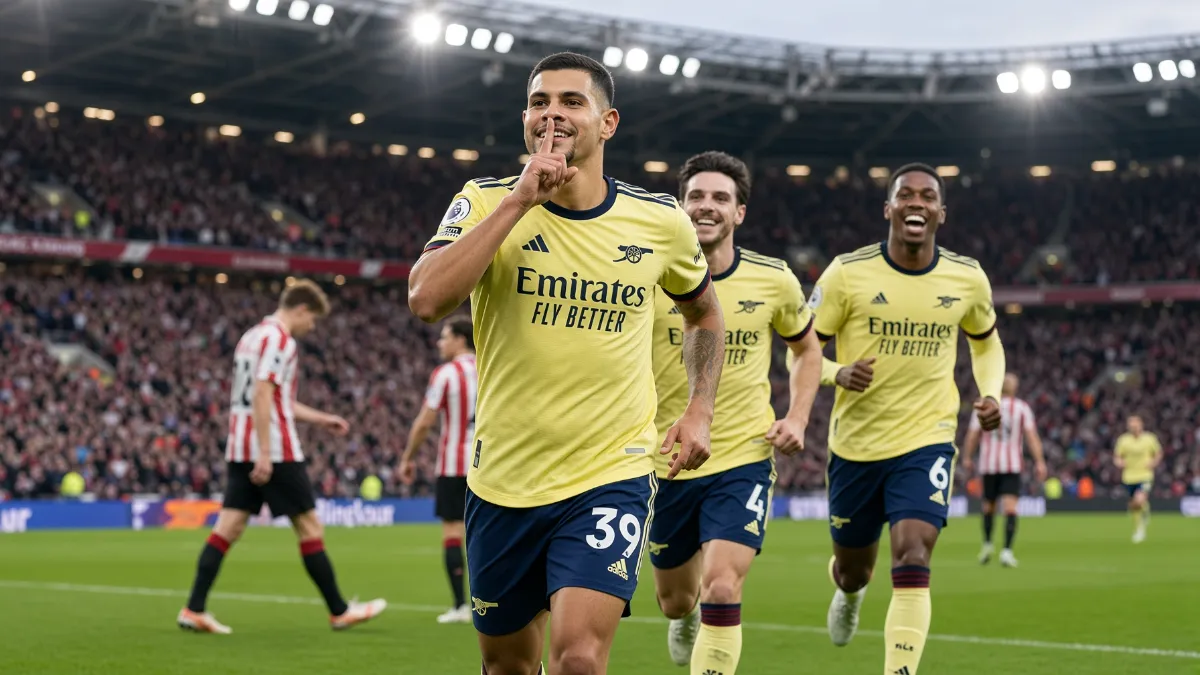 Bruno Guimaraes scores first goal for Arsenal and responds to Sunderland fans