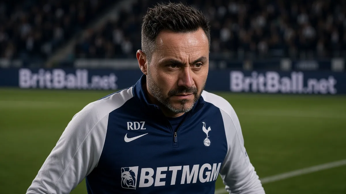 De Zerbi's future at Tottenham under scrutiny after £300 million transfer spree