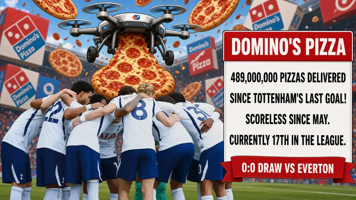Domino's mocks Tottenham: 489 million pizzas without goals