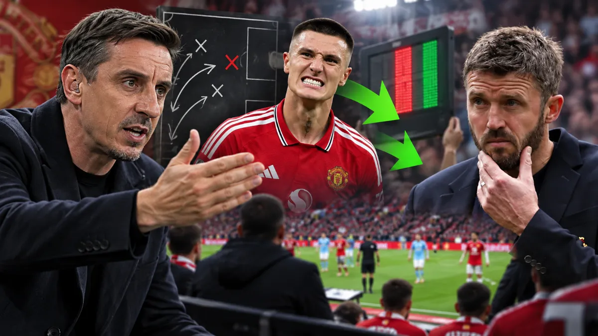 Gary Neville explains how Michael Carrick missed chance to punish Man City