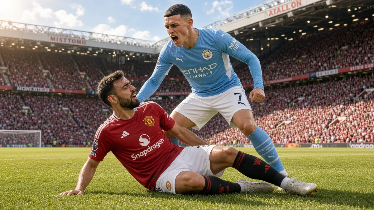 Scandal in the Premier League as referees admit Man City goal against Man Utd was an error, Foden's red card also in question