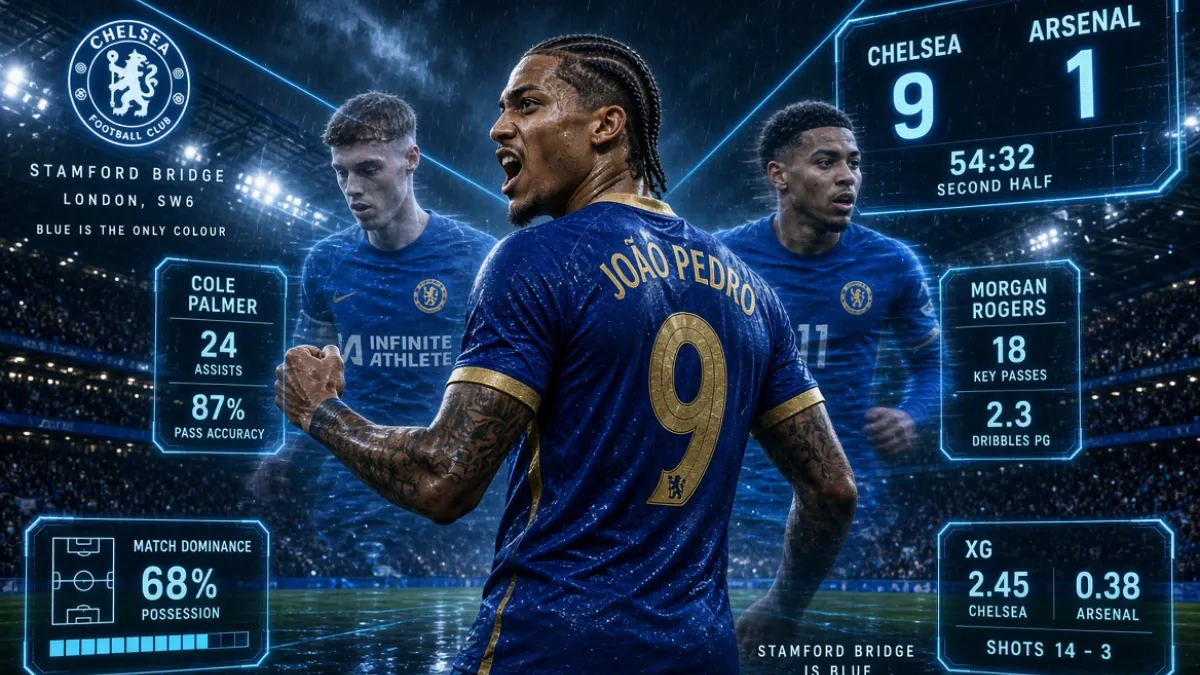 Total dominance from Chelsea: Joao Pedro and Xabi Alonso's squad sit atop the Premier League
