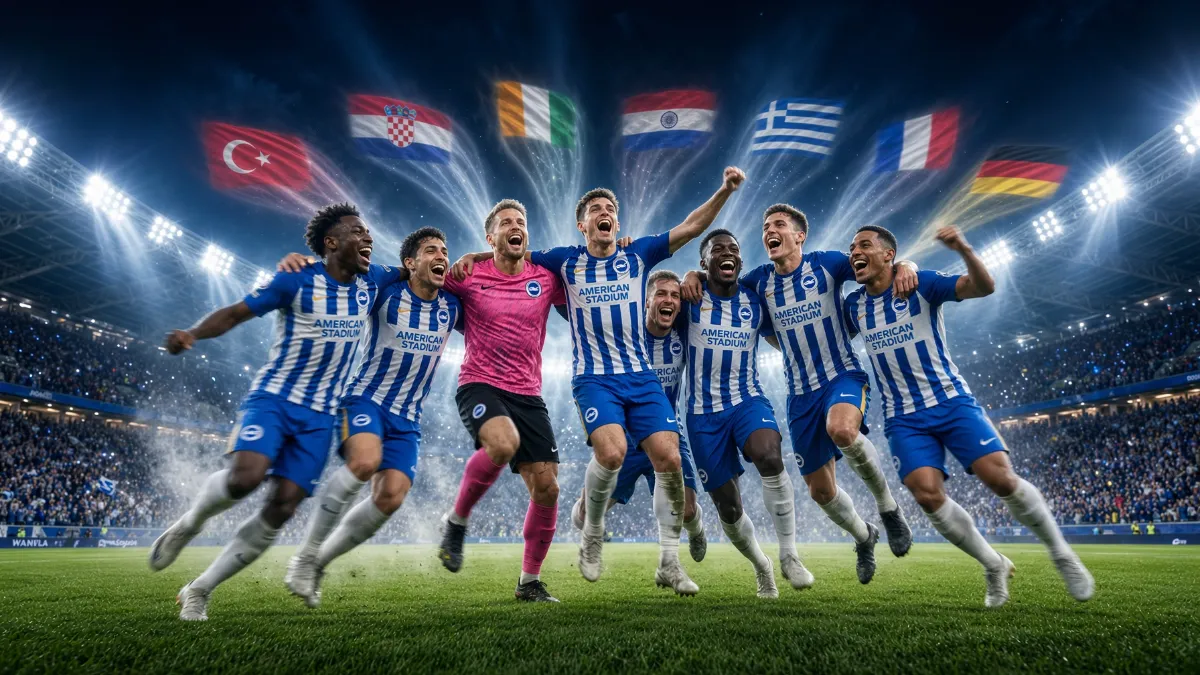 Brighton make history with record number of nationalities on the pitch