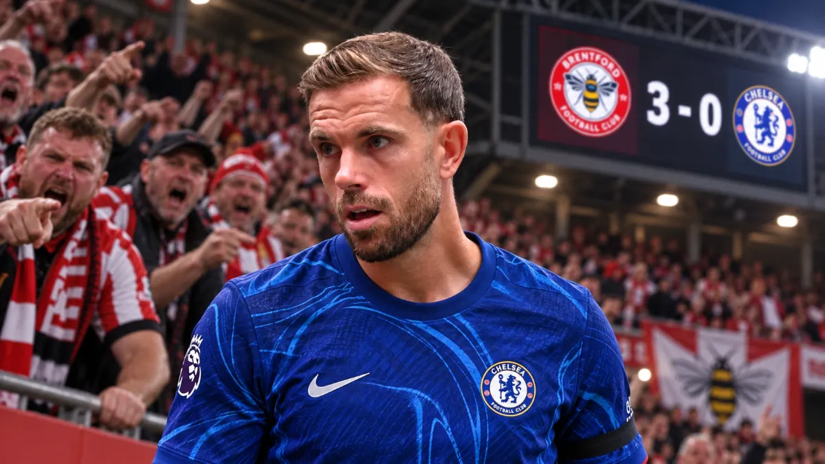 Brentford fans mock Henderson after Chelsea thrashing