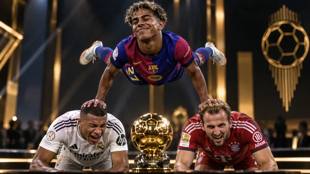 Lamin Yamal claims he deserves the Ballon d'Or more than Mbappe and Kane