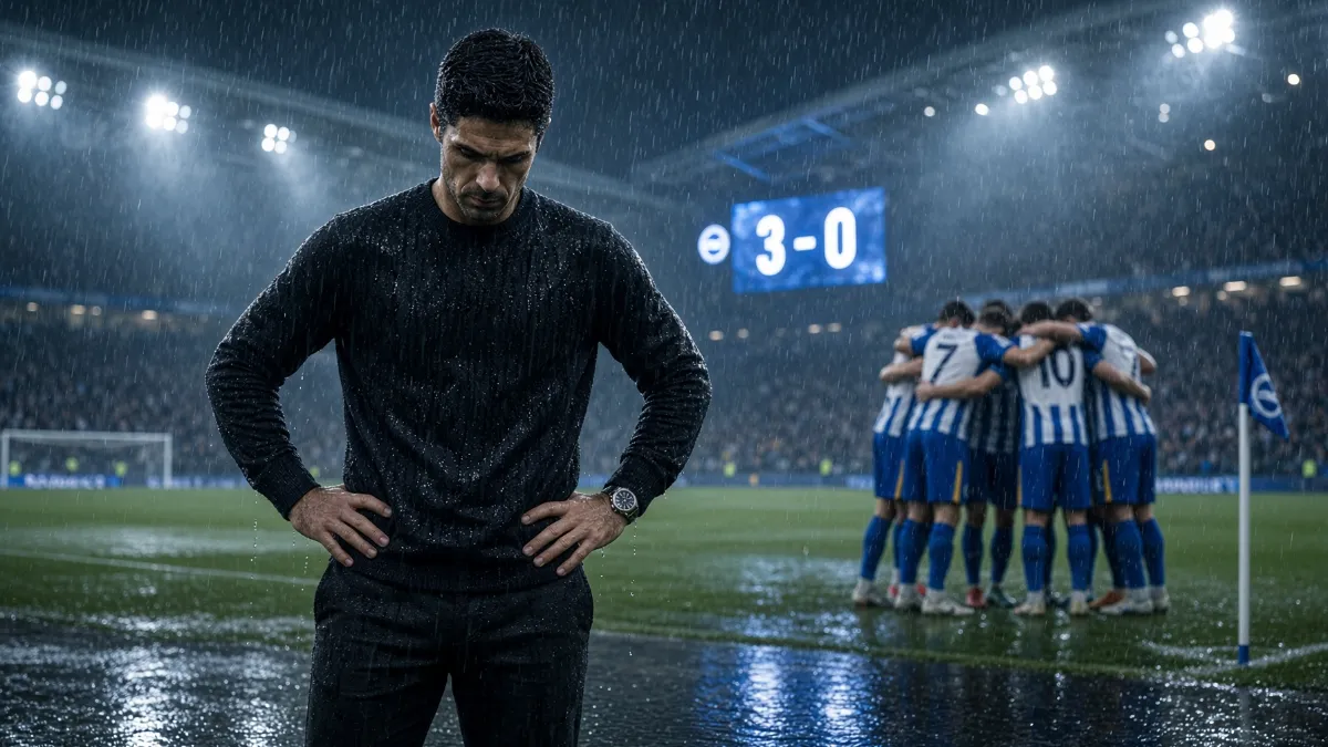 Brighton hand Arsenal a brutal lesson with historic defeat