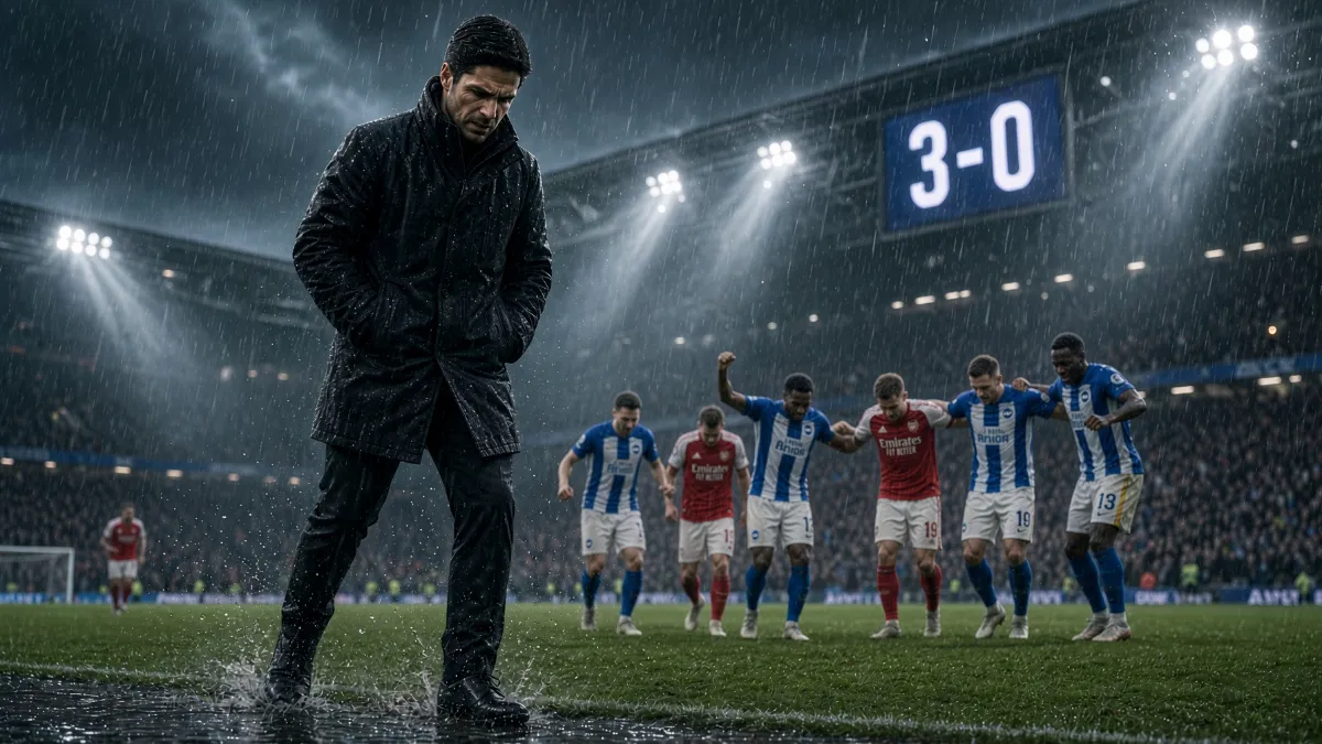 Arsenal's thrashing by Brighton raises questions about title defence