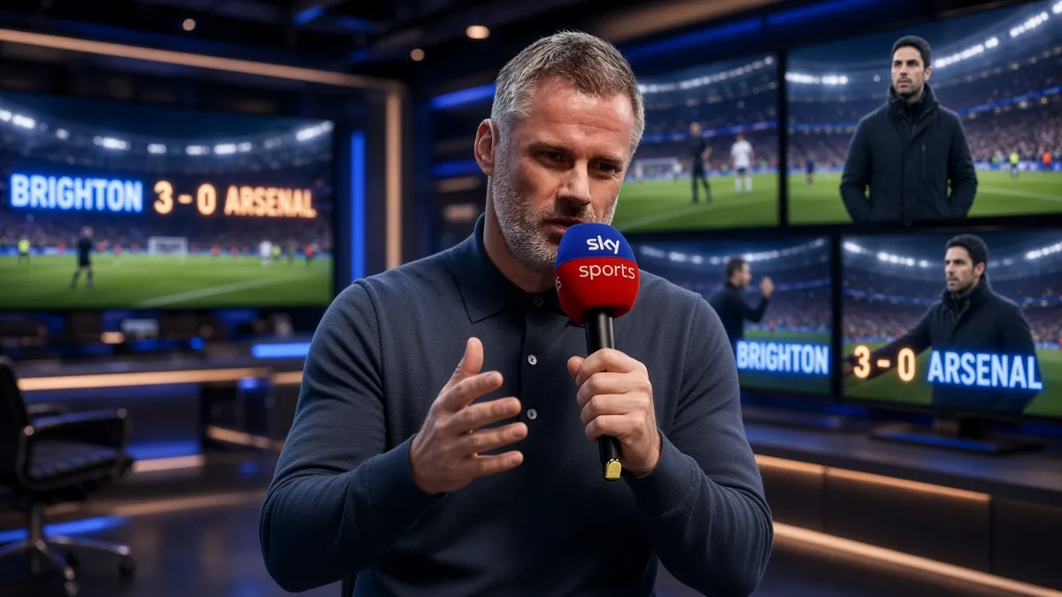 Carragher explains why Arsenal's defeat to Brighton is beneficial for the league