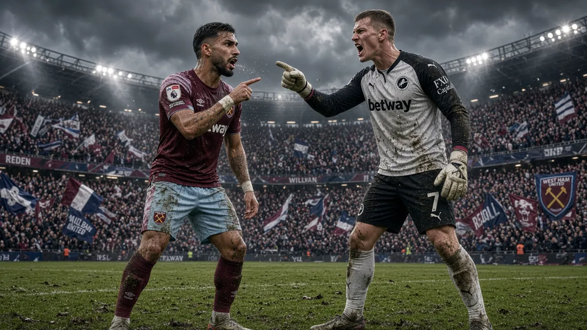 Controversy in London derby: West Ham's forward accused of spitting at Millwall's goalkeeper