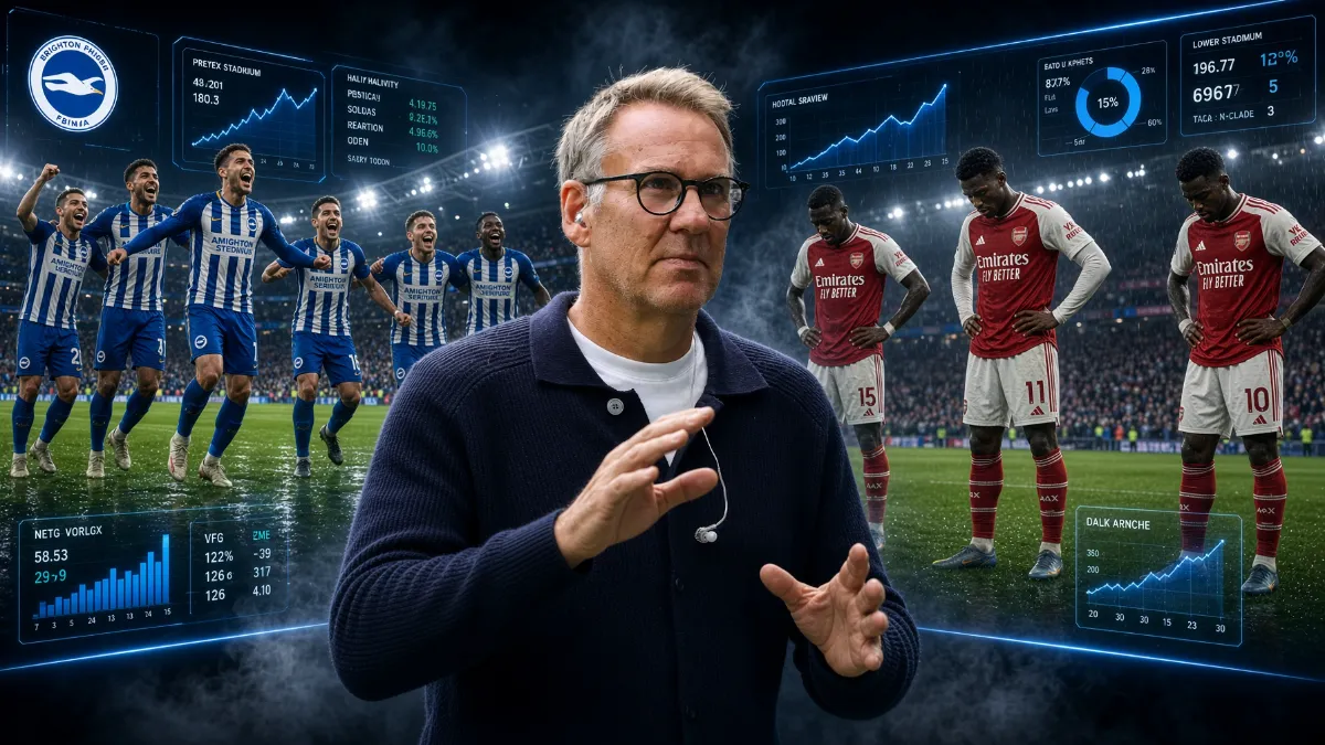 Pol Merson hails Brighton after Arsenal thrashing
