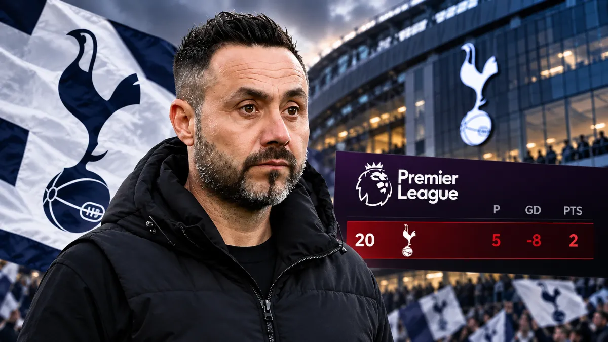 Tottenham are backing De Zerbi despite last place in the Premier League