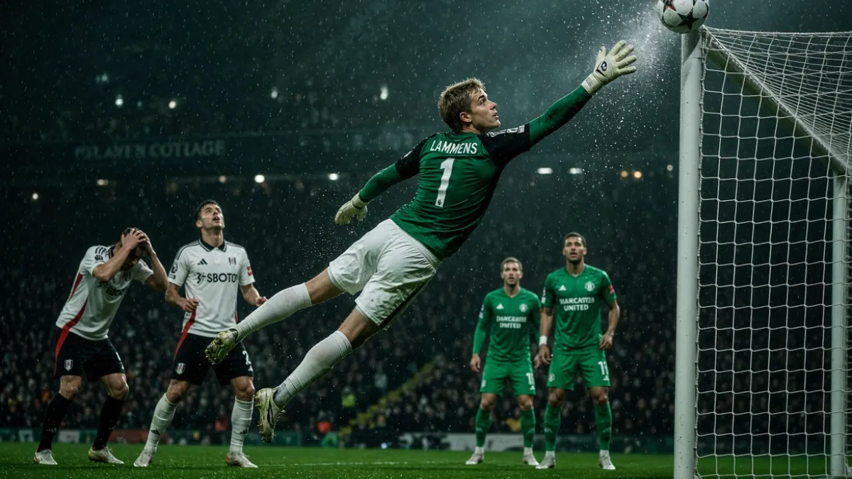 Manchester United avoid defeat against Fulham thanks to Senne Lamens