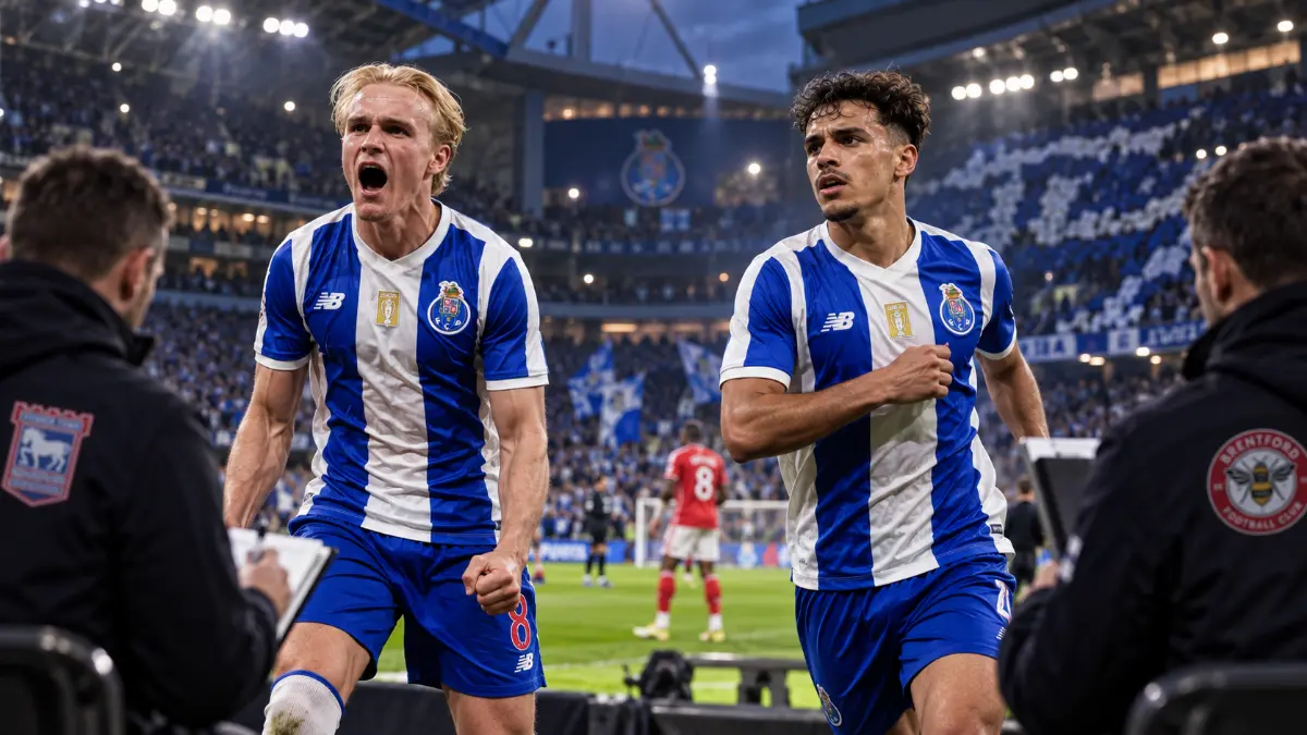 Ipswich and Brentford are tracking Porto and Benfica players